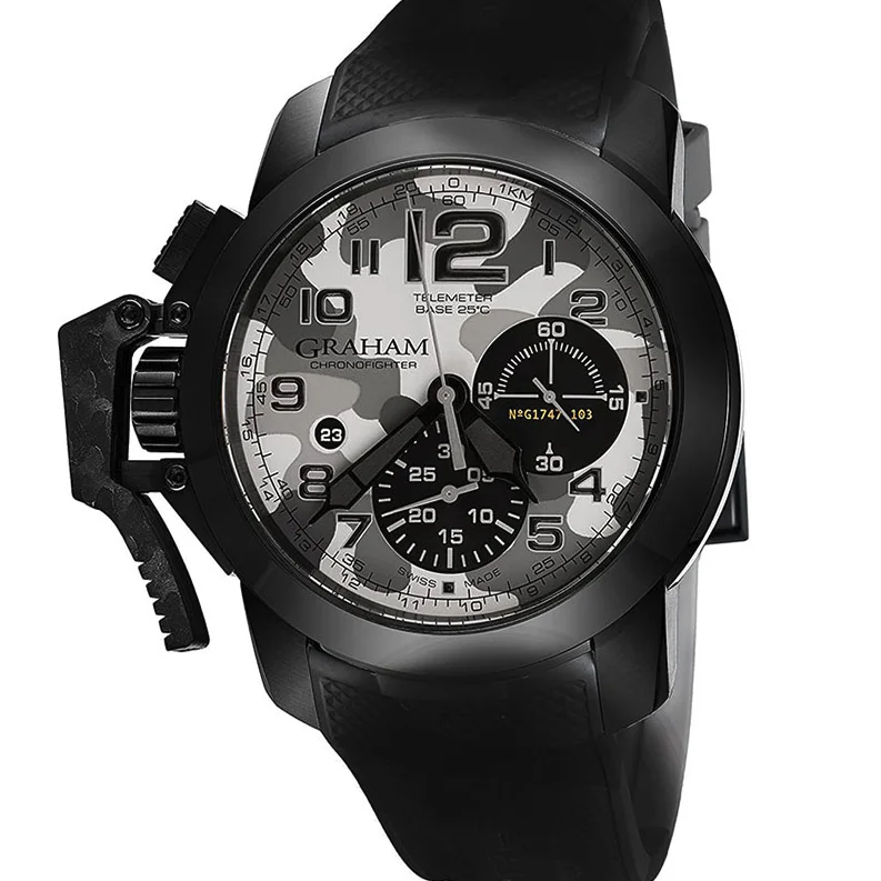 Graham Chronofighter Oversize Black Arrow